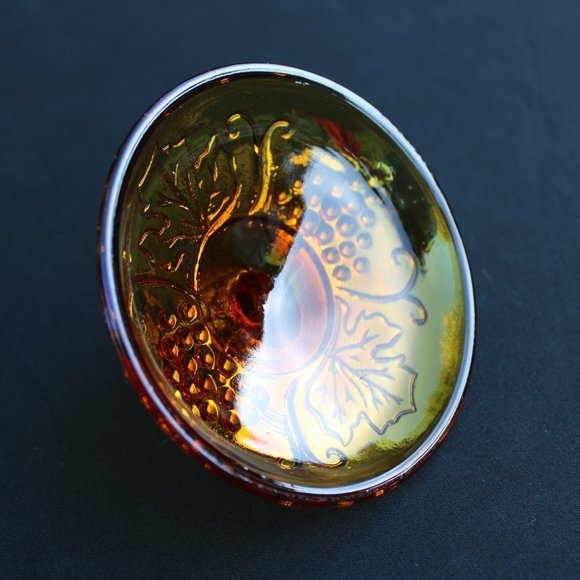 Amber Carnival Candy Dish - Picture 7 of 8